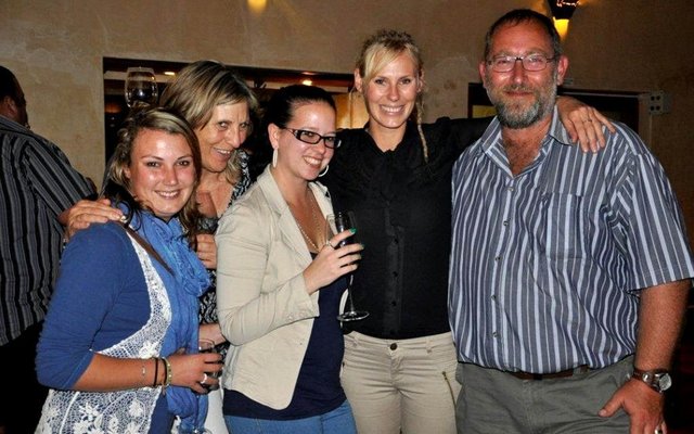 Phase 2 of the Romansbaai Development was launched with a cheese and wine party for local businessmen and women at the Great White House. Among the guests were (from left) Berna Jacobs, Caroline Gabb, Candice Lombard, Samantha Gabb and Mike Geldenhuys.